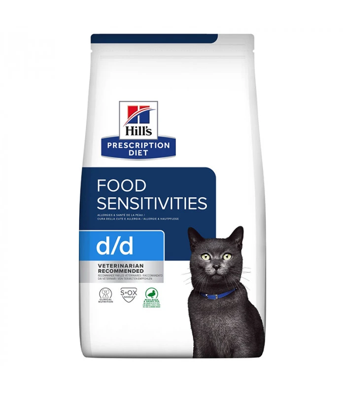 HILL'S Pet Nutrition Croquettes D/D FOOD SENSITIES CANARD & PETITS POIS Chat Sac 1.5 Kg - Prescription Diet 5 HILL'S Pet Nutrition Croquettes D/D FOOD SENSITIES CANARD & PETITS POIS Chat Sac 1.5 Kg - Prescription Diet – Image 3