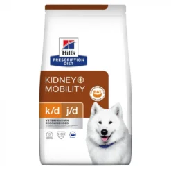 HILL'S Pet Nutrition Croquettes K/D J/D KIDNEY + MOBILITY Chien Sac 4 Kg - Prescription Diet -Nourriture pour chien Soldes croquettes kd jd kidney mobility chien sac 4 kg prescription diet 1