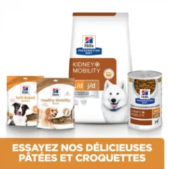 HILL'S Pet Nutrition Croquettes K/D J/D KIDNEY + MOBILITY Chien Sac 4 Kg - Prescription Diet -Nourriture pour chien Soldes croquettes kd jd kidney mobility chien sac 4 kg prescription diet 3