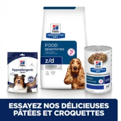 HILL'S Pet Nutrition Croquettes Z/D FOOD SENSITIVITIES Chien Sac 8 Kg - Prescription Diet -Nourriture pour chien Soldes croquettes zd food sensitivities chien sac 8 kg prescription diet 4