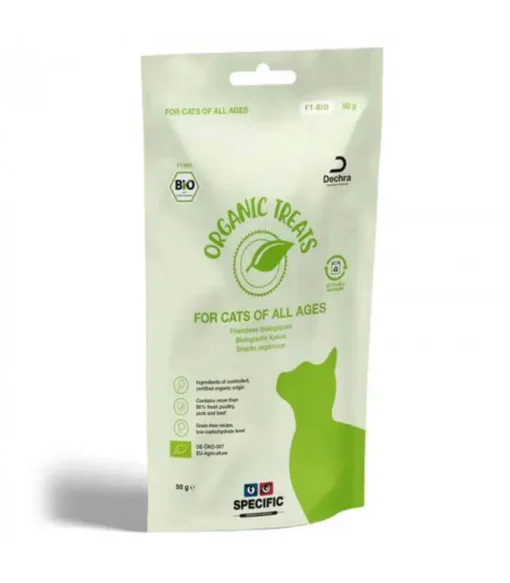 DECHRA Friandises CT-BIO ORGANIC TREATS Chat - Specific -Nourriture pour chien Soldes friandises ct bio organic treats chat specific