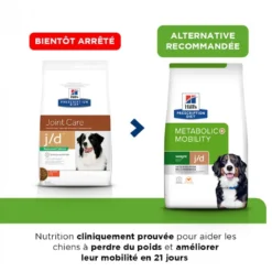 HILL'S Pet Nutrition Croquettes J/D REDUCED CALORIE POULET Chien Sac 12 Kg - Prescription Diet