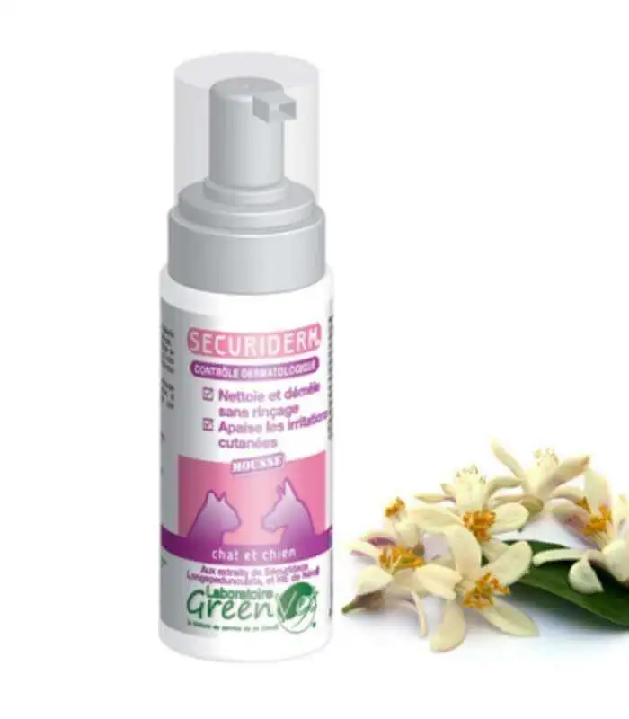 GREENVET Mousse SECURIDERM Chien Et Chat 2 GREENVET Mousse SECURIDERM Chien Et Chat